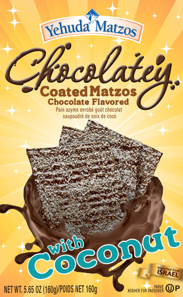 Chocolate Coated Matzah / Coconut  - 1 box (160g)